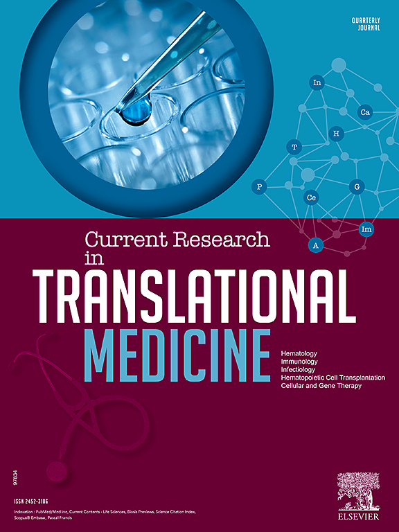 Go to journal home page - Current Research in Translational Medicine